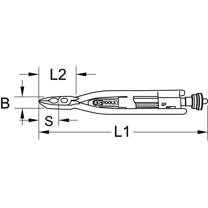 KS Tools 116.1301 Wire twisting plier, 215mm