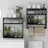 PPN Towel Rack Bathroom Storage Shelves Over The Toilet with