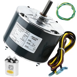 Condenser Motor Replaces Carrier # 5KCP39EGS070S, HC39GE237, 5KCP39EGY823S, Genteq GE3905, Dayton 6DLL0, Bryant Payne HC39GE234A etc AC/Air Conditioner, 1/4HP 1100 RPM with Capacitor, 3-Year Warranty