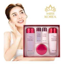 Set de Colágeno 3W Clinic Corea Antiedad Rostro 5pcs Todo Tipo de Piel