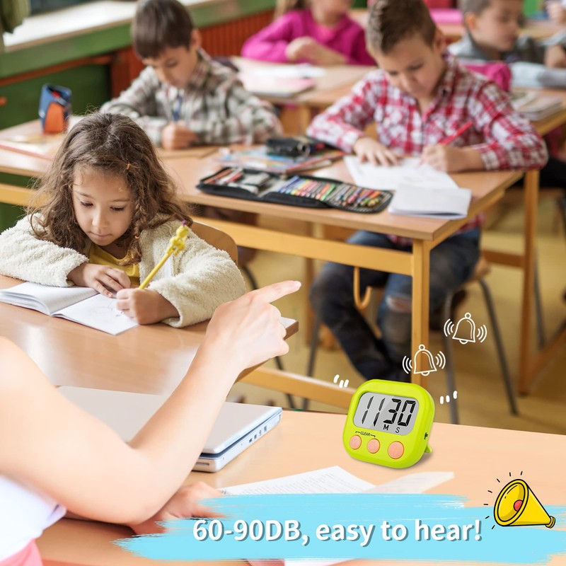 2 Pack Classroom Timers for Teachers Kids Large Magnetic Digital