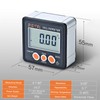 Digital Inclinometer 0-360°Electronic Protractor Aluminum Alloy Shell Digital Bevel Box