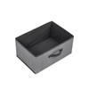 Foldable Fabric Storage Cube Bin with Metal Handles, Gray