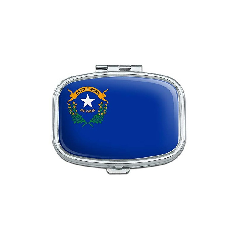 Nevada State Flag Rectangle Pill Case Trinket Gift Box