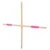 2pcs 31.5in Length Yoga Training Stick Beechwood Open Shoulder Back