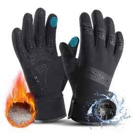 KynciLOR Winter Gloves Waterproof Womens Warm Cold Weather Snow Gloves for Men with Touchscreen Fingers for Running Cycling