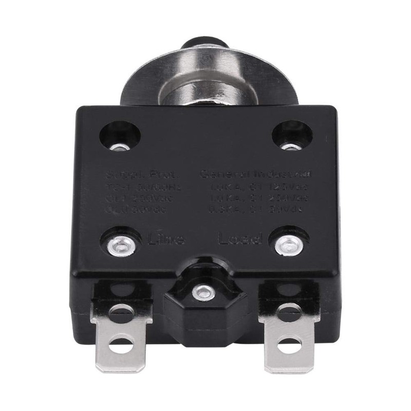 Aramox 15A Thermal Circuit Breaker, Manual Reset Push Button Switch,