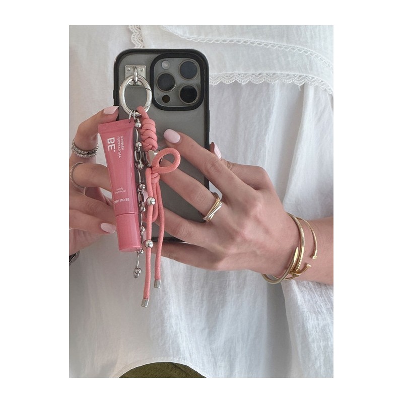 Vegan Fluffy Plumper Keyring (4colors) / 비건 플러피 플럼퍼 키링