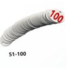 50Pcs Engraved Number Discs, 1-50 Circular Plastic Number Table Tags