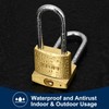 XTUFF Solid Brass Padlock with 3 Same Keys, Keyed Alike