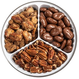 Heaton Pecans Milk Chocolate Covered, Roasted & Praline Glazed Pecan Halves, Christmas, Thanksgiving, Candied Pecans Gift Tin, Gourmet Snack, Holiday Nuts Gift, Teacher Gifts, Birthday, 3 lb Tin