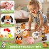 30-Piece Upgraded Farm Animal Big Barn Playset Gifts for Toddlers