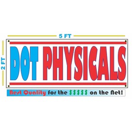 DOT Physicals 2x5 Banner Sign
