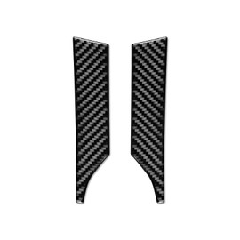 NVCNX Real Carbon Fiber Compatible with Toyota Tacoma 2016-2023 2017 2018 2019 2020 2021 2022 Accessories Car Center Storage Box Strip Cover Interior Trim Sticker Decal Black 2PCs