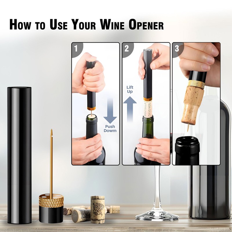 Mini Wine Opener | Travel Portable Pocket Air Pressure Pump