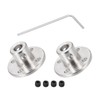 DMiotech 2pcs 5mm Flange Coupling Connector Rigid Guide Shaft Support