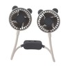 Portable Neck Fan Dual Head Bendable Wearable USB Rechargeable Hand