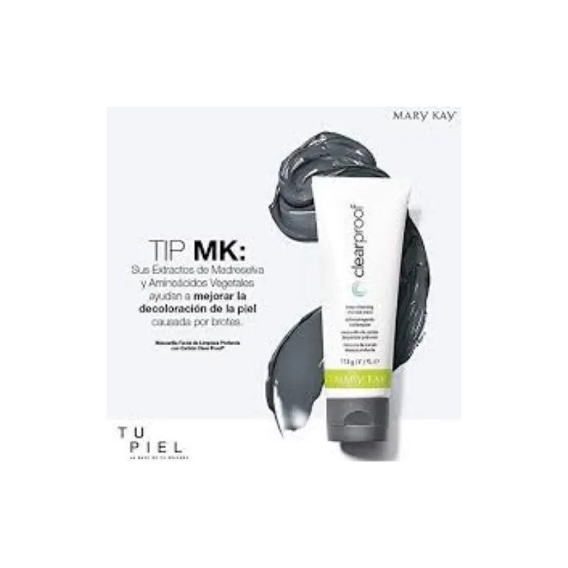 Limpiadora Y Mascarilla Carbón Hombre Elimina Brillo Marykay