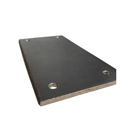 PSB STAHL AUF MASS Steel Plate Anchor Plate with Hole 100 x 100 x 4 mm (10 mm Bore)