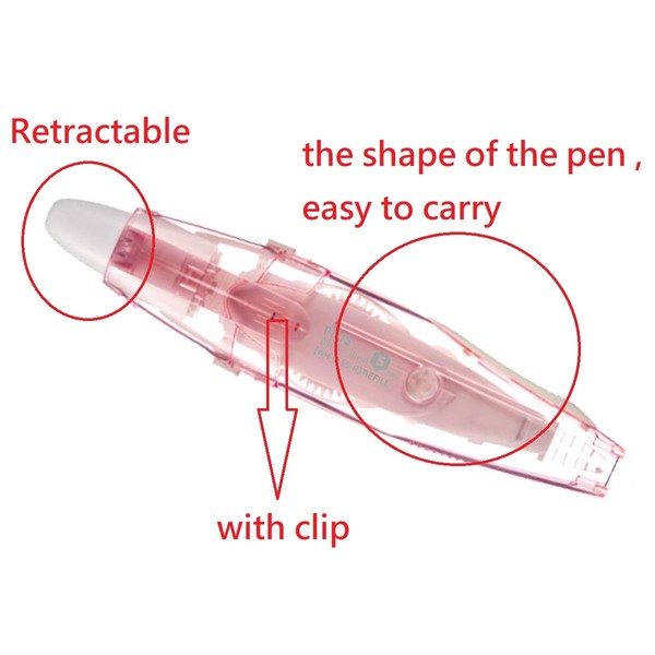 Plus PK Retractable & Refillable Mechanism Correction Tape White Out