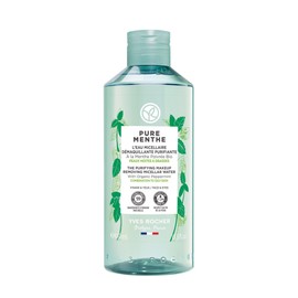 Yves Rocher Pure Menthe Agua Micelar Desmaquillante Purificante y Matificante, Piel Mixta a Grasa, Con Hierbabuena, 400 ml                            