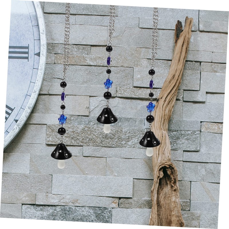 Mikinona Cute Mushroom Wall Decor Car Hanging Accessories 2pcs Hanging