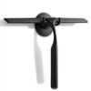 Quntis 10-Inch Matte Black Shower Squeegee for Glass Doors –