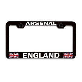 Makoroni ARSENAL ENGLAND British England Bl Steel License Plate Frame, License Tag Holder