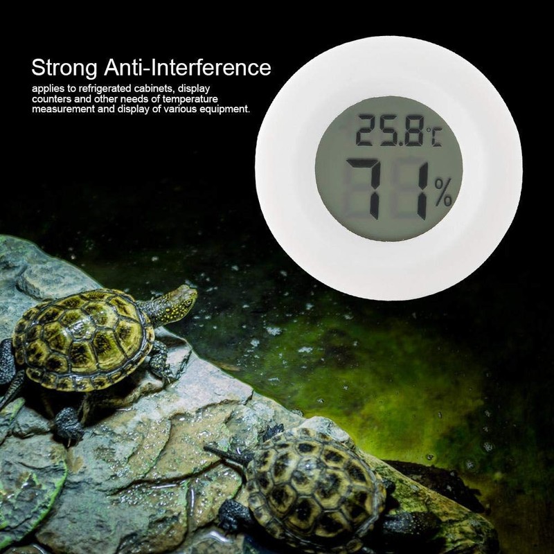 Reptile Thermometer and Hygrometer Digital Reptile Thermometer LCD Temperature Humidity