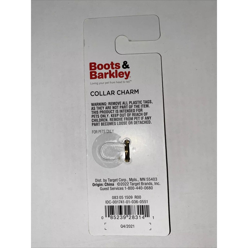 Boots & Barkley Collar Charm for dogs pet tag "Alpha"