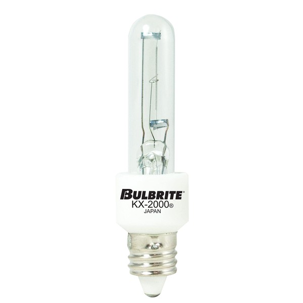 Bulbrite KX60CL/MC Mini-Candelabra Screw Base (E11) Light Bulb, 1 Count (Pack of 1), Clear