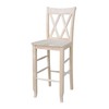 International Concepts 29-Inch Double X Stool, Unfinished