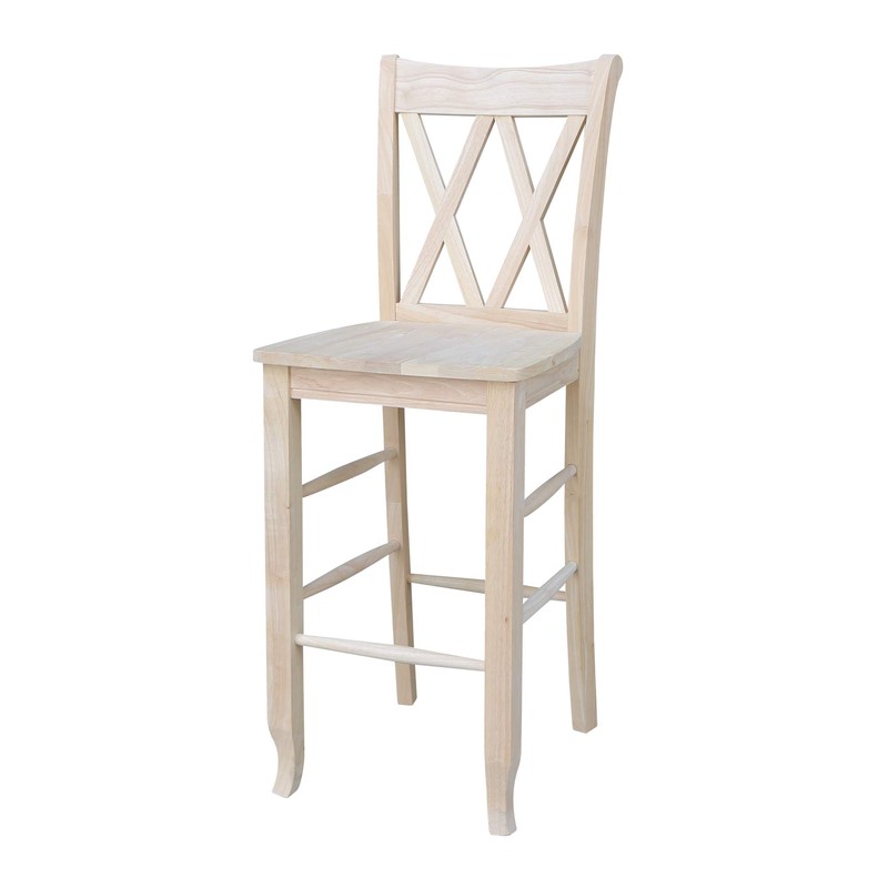 International Concepts 29-Inch Double X Stool, Unfinished