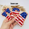3 PCS 3.3" USA Chenille Letter Patches,Iron on Patches for