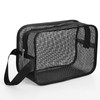 Shower Bag, Portable Mesh Shower Caddy Bag Black Gym Toiletry