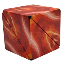 Magic Cube The Shape Shifting Box Magnetic Puzzle Box STEM/STEAM 3D Magnetic Magic Cube Box Fidget Toy Transforms Into Over 70 Shapes Anti-Stress Puzzles,Brain-Teaser Magnet Toy (Mars)