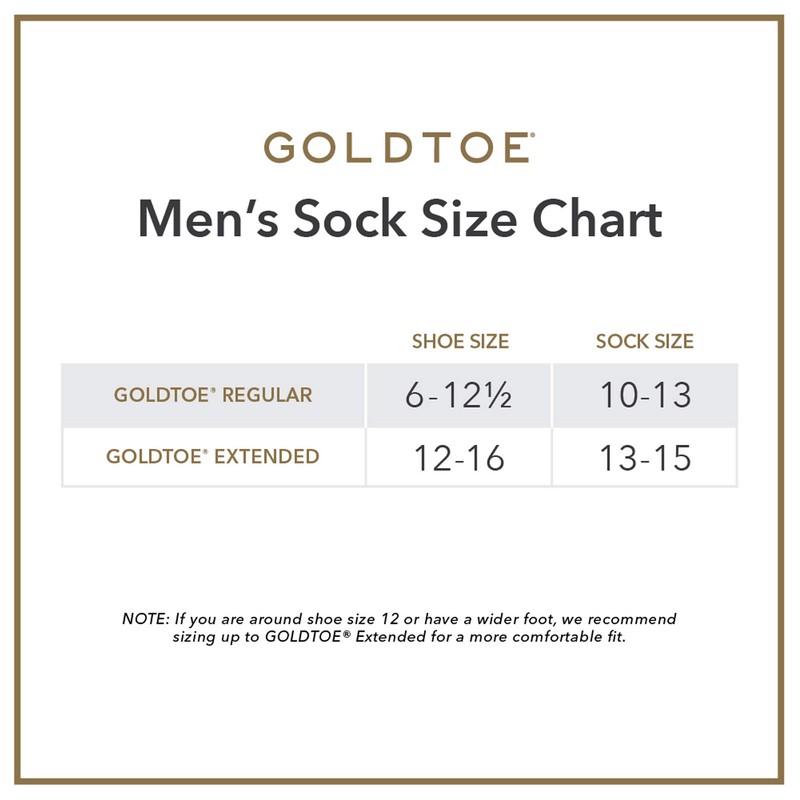 GOLDTOE Cambridge Crew - Calcetines para hombre, 6 pares, Surtido