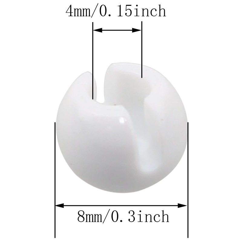 MEETOOT 12pcs Bead Chain Crimp Stop for Roller Shades, Applicable