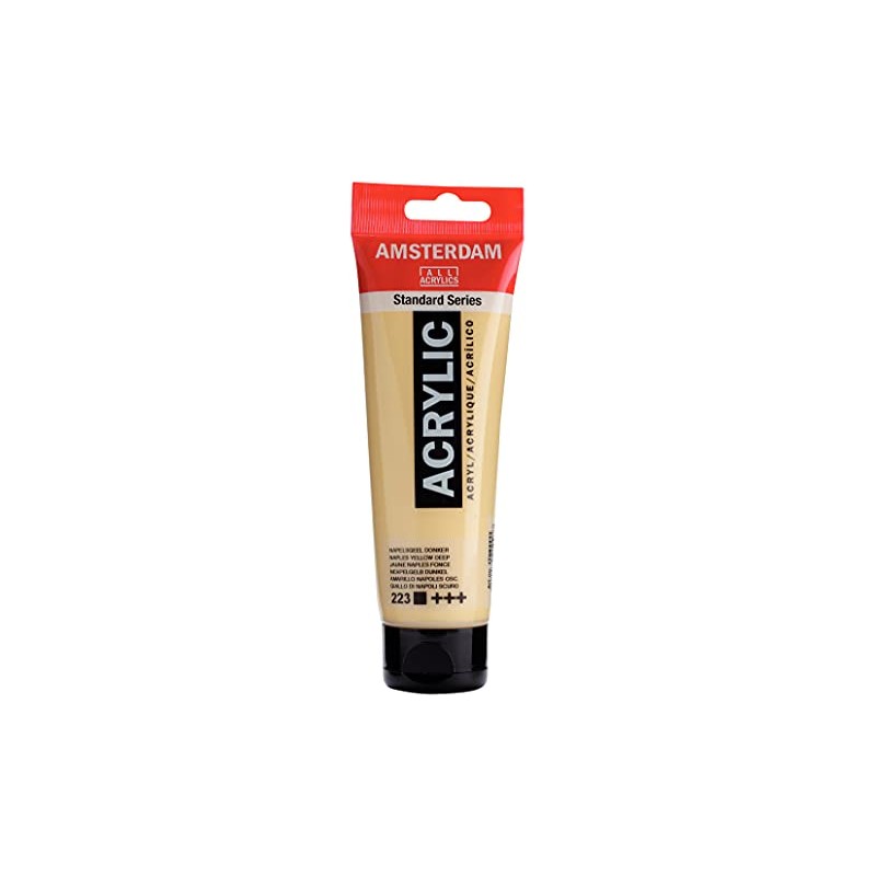AMSTERDAM ACRYLIC 120ML NAPLES YELLOW DEEP SINGLE TUBE by Amsterdam