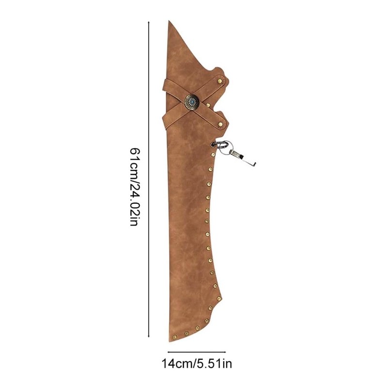Sarini PU Leather Arrow Quiver For Archery 61 Cm Long