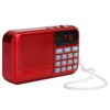 K-89 Multifunction Portable FM Radio USB Audio Player Support Memory