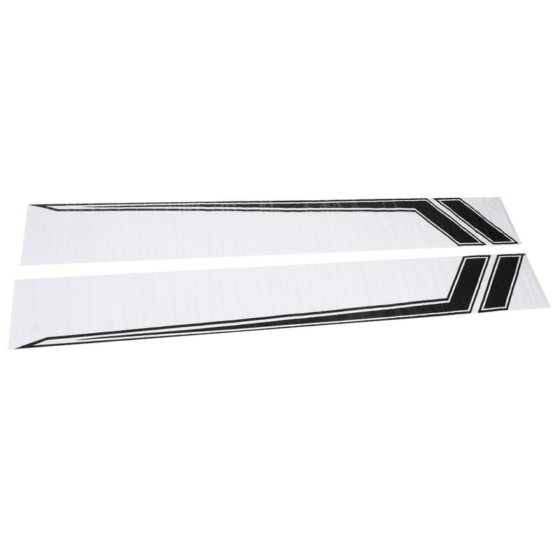 2pcs Car Side Door Sticker Waterproof Universal Sports Racing Style