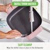 GreenLife12" 5QT Square Electric Skillet, Glass Vented Lid, Ceramic PFAS-Free