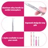 4PCS Piercing Ball Grabber,Stainless Steel 4-Claw Piercing Ball Screw Tool,Piercing