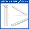 sourcing map 40Pcs 5mm x 40mm Dowel Pins 304 Stainless