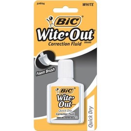 Bic Wite-Out Quick Dry Correction Fluid-0.7 Ounces 8-PACKS (WOFQDP1)