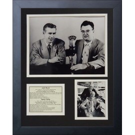 Legends Never Die "Jack Buck and Harry Caray Framed Photo Collage, 11 x 14-Inch