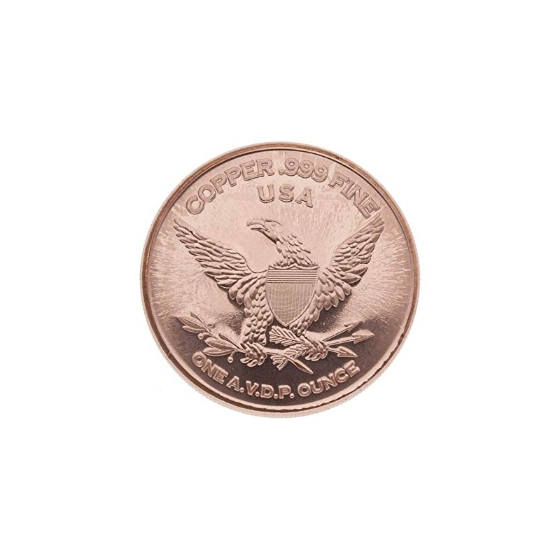 1 Ounce (AVDP) .999 Fine Copper Coin - USS Missouri