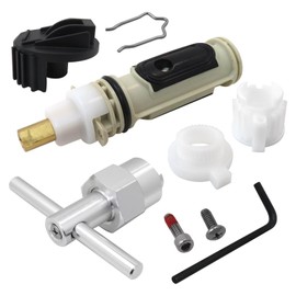 Replacement Cartridge for 1 222 for Moen - Includes Removal Tool 104421 & Handle Adapter Kit 116653 | Scald Guard & Consistent Warm Water Control for One Hanlde Posi-Temp Shower System