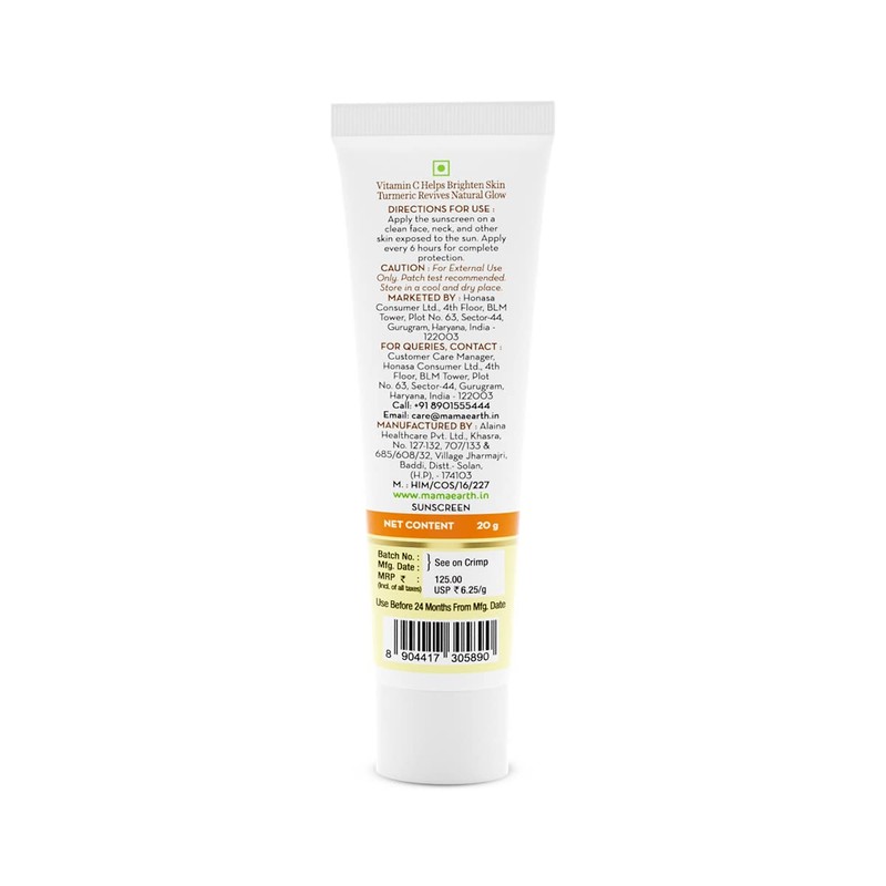 Mamaearth Vitamin C Daily Glow SPF 50 Sunscreen with PA+++